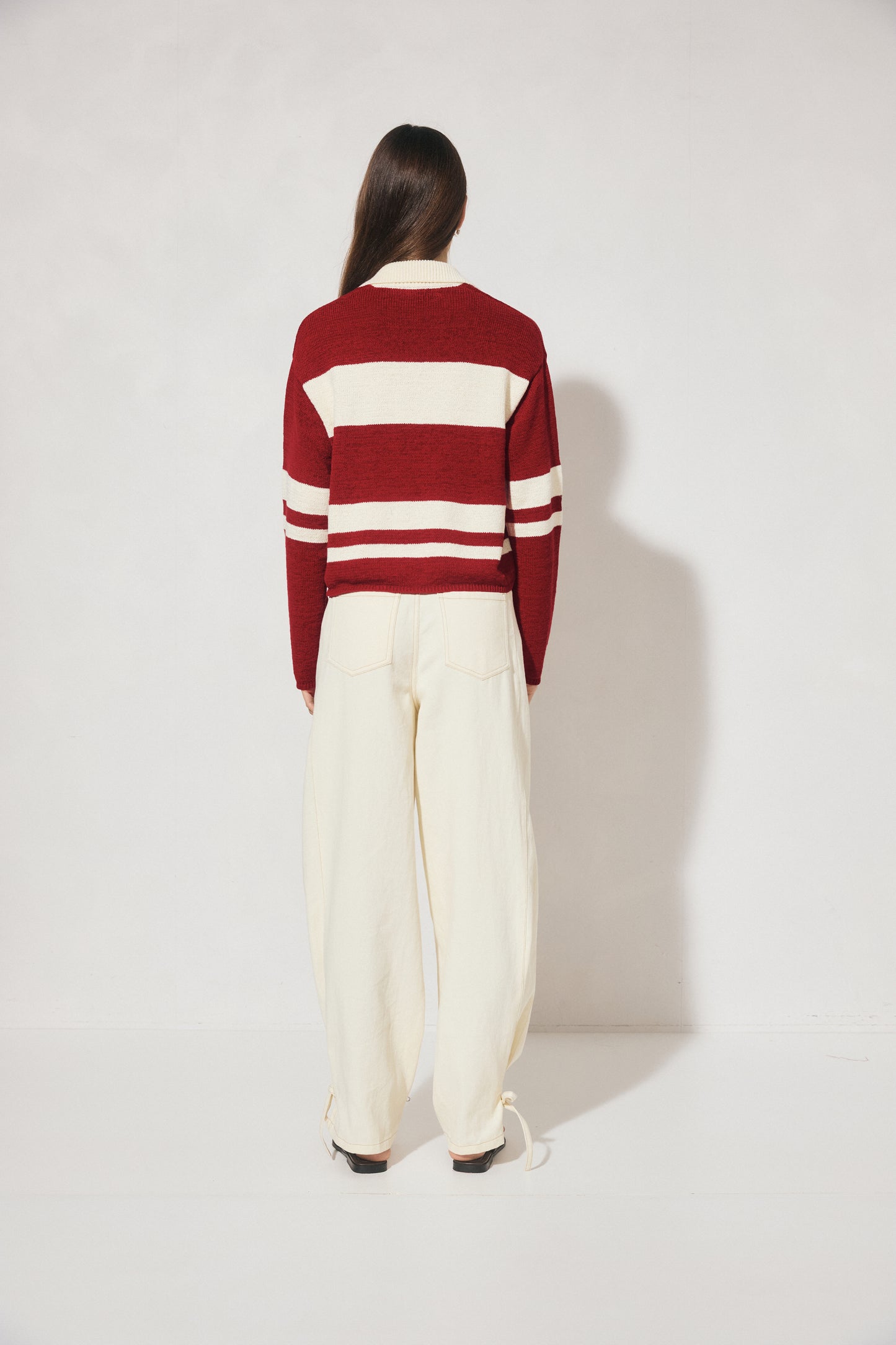 Pre Order MAR - Cosmo Knit Jumper - Burgundy