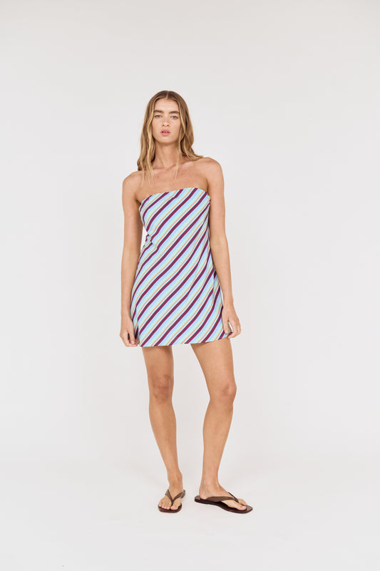Pre order NOV RESORT - Belluno Strapless Shift Mini
