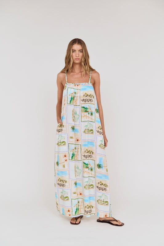 Pre order OCT RESORT - Viva Braided Strap Maxi Dress