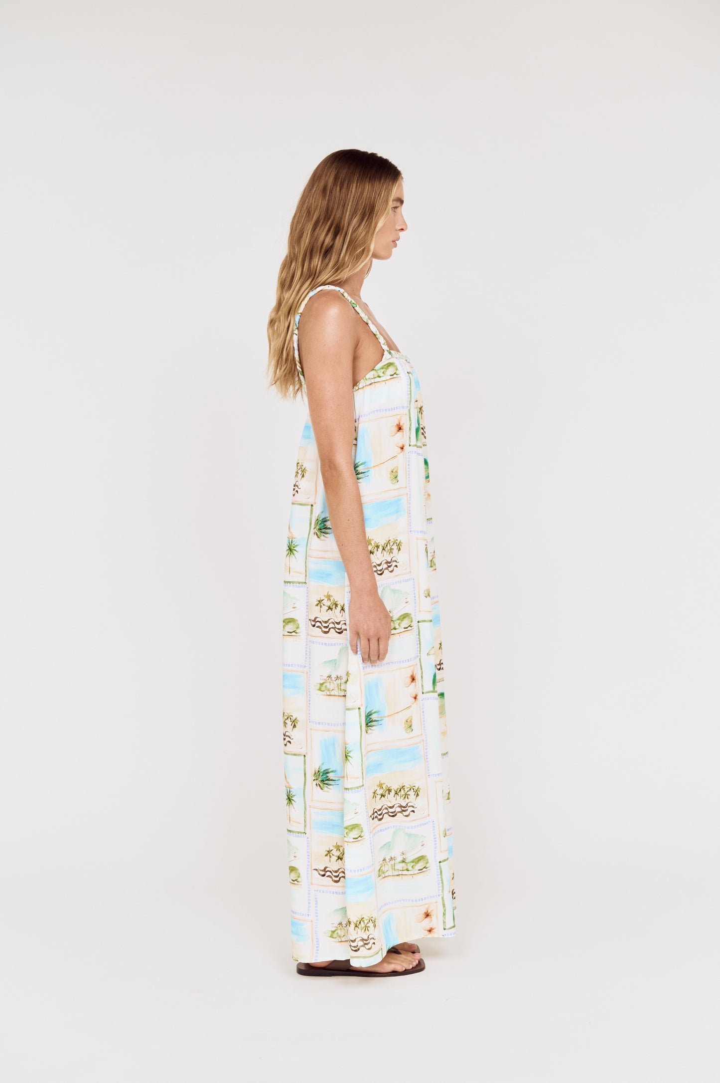 Pre order OCT RESORT - Viva Braided Strap Maxi Dress