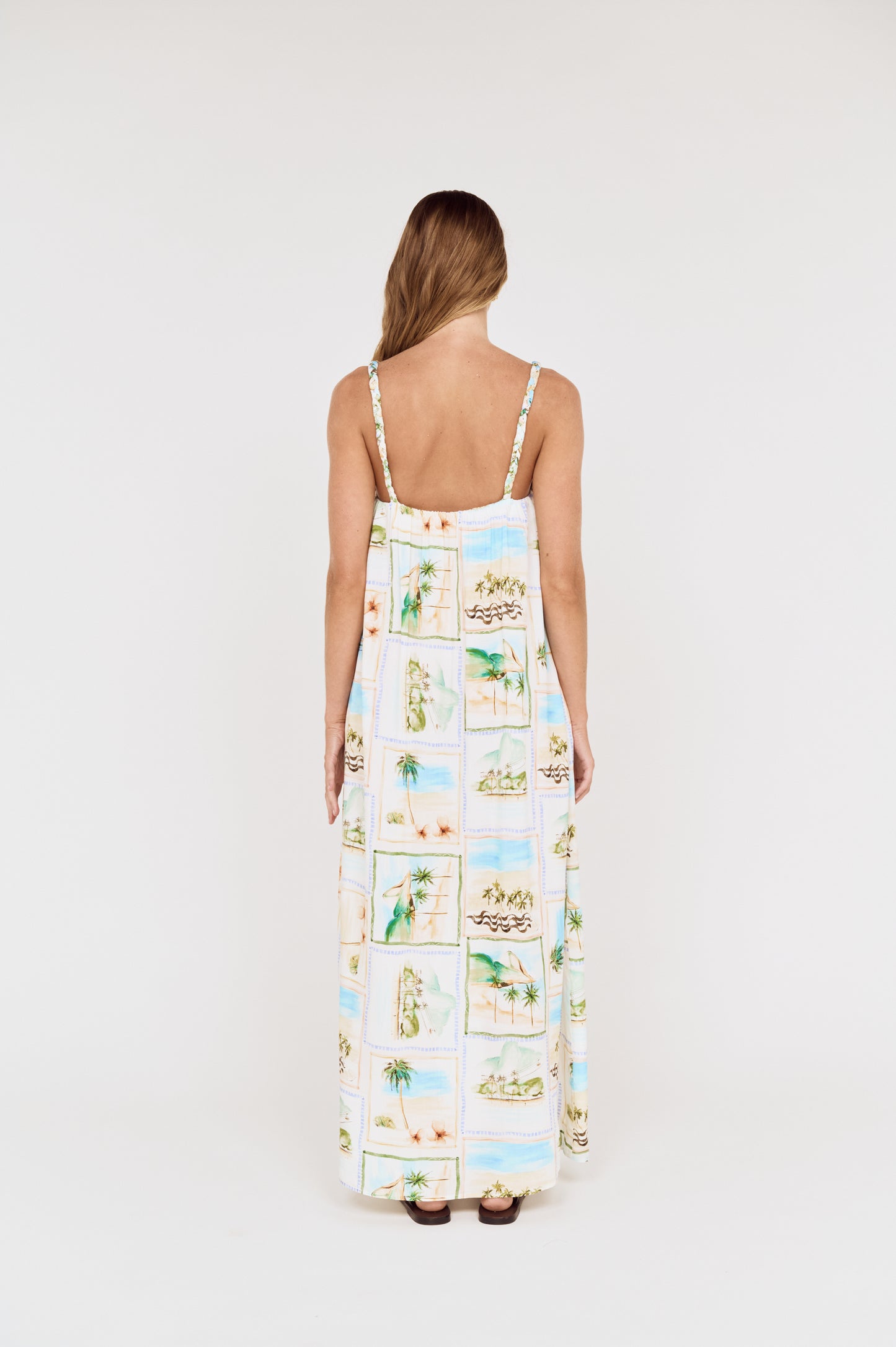 Pre order OCT RESORT - Viva Braided Strap Maxi Dress
