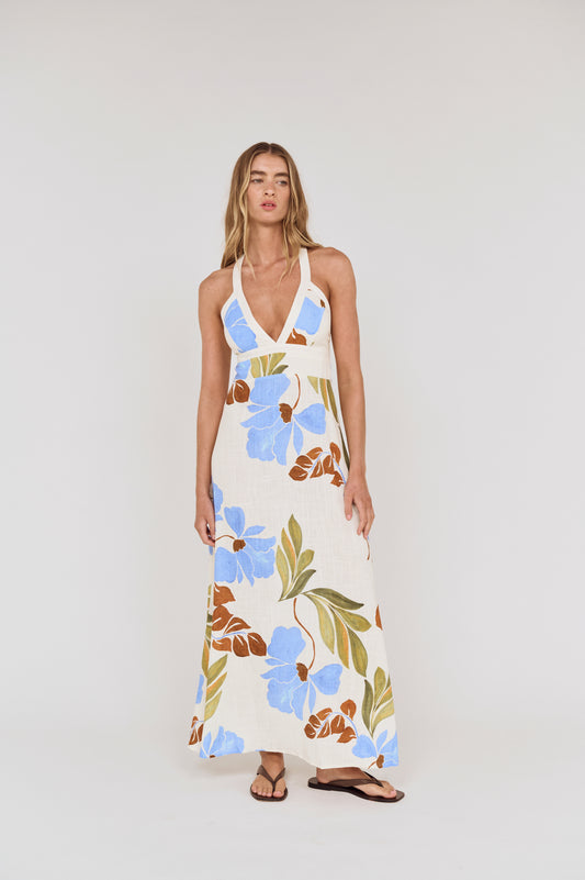 Pre order NOV RESORT - Juliette Cross Back Midi Dress
