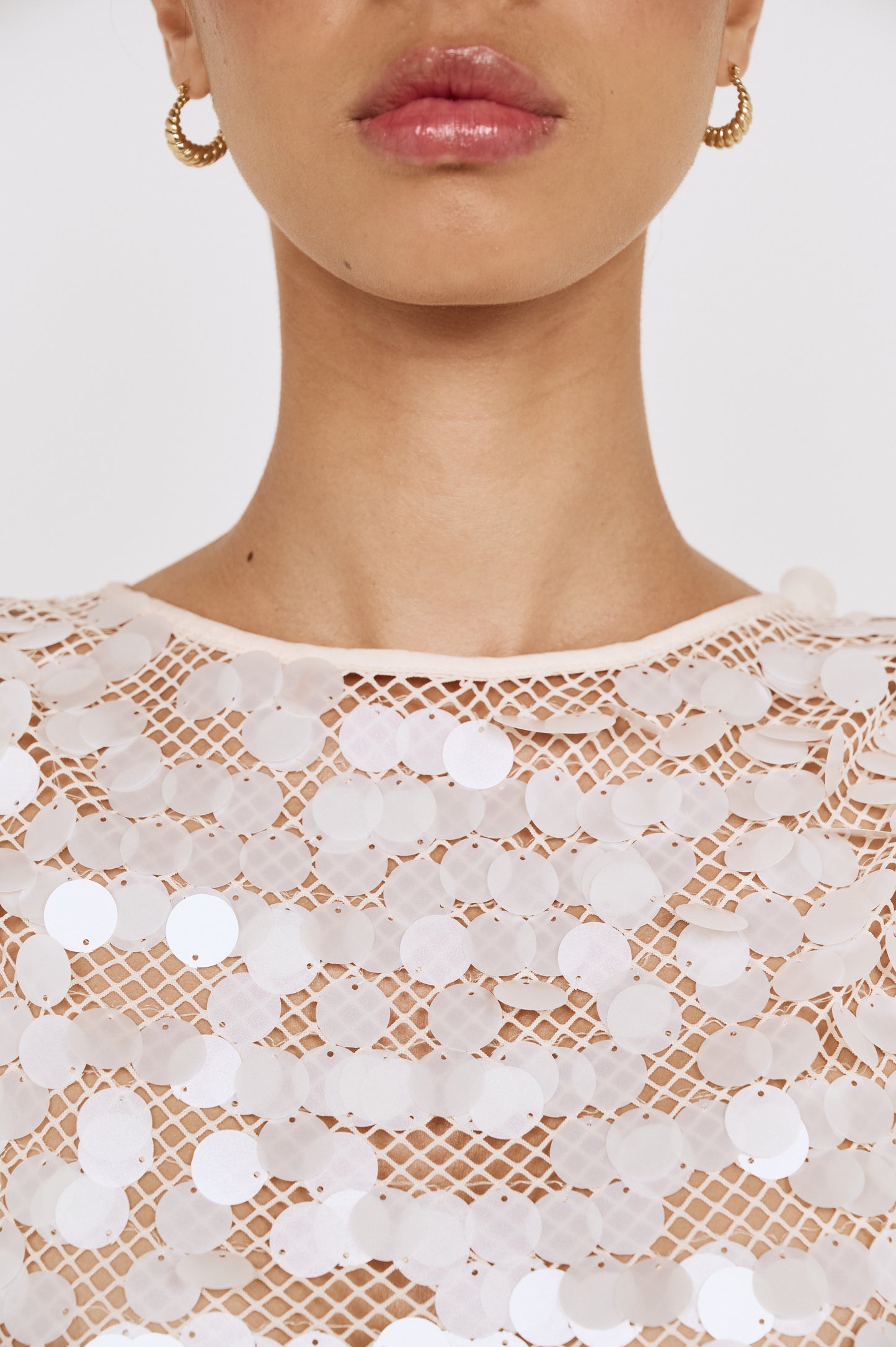 Pre order FEB - Marlee Sequin Crochet Mini