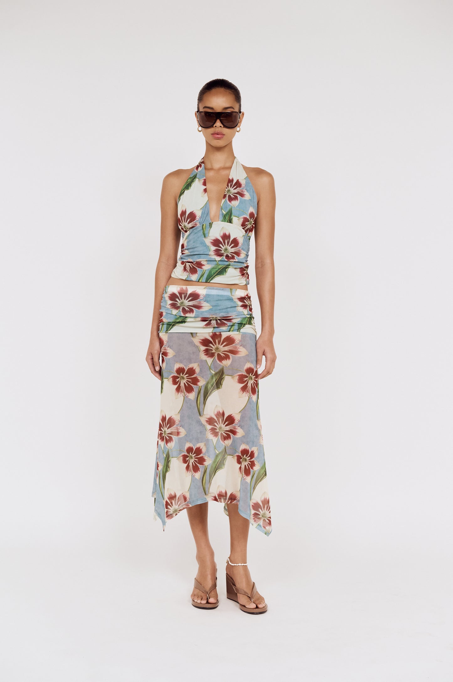 Pre order FEB - Tyla Hanky Midi Skirt