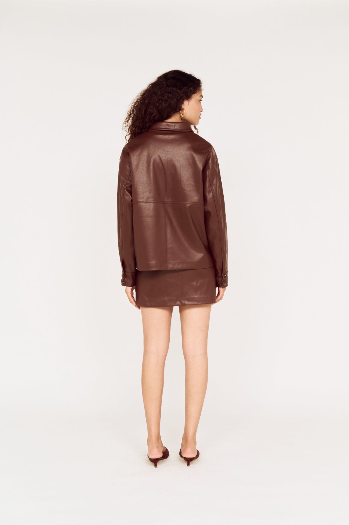 Pre Order MAY - Singrid Faux Leather Jacket