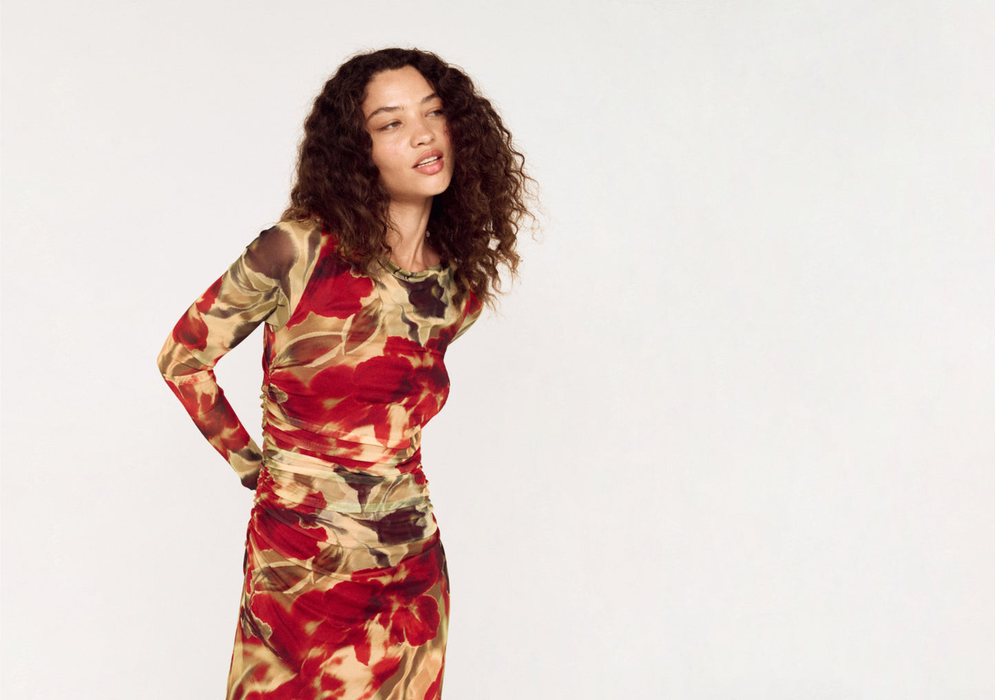 Pre Order MAY - Selma Mesh Midi Dress