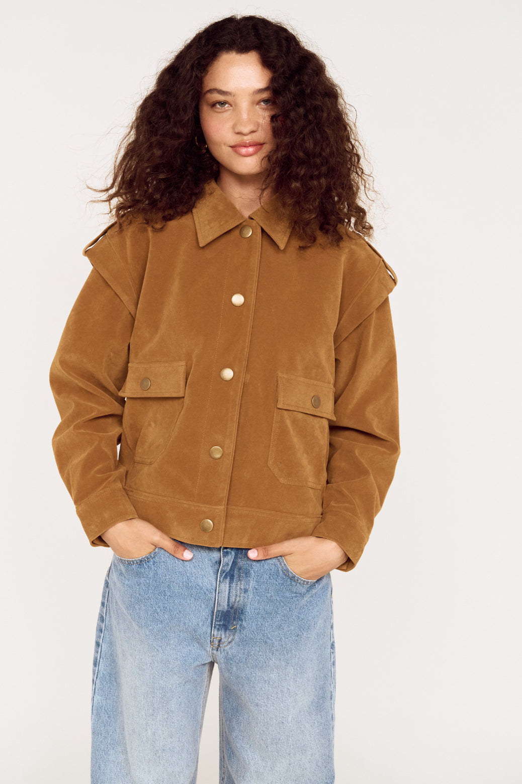 Pre Order MAY -Faye Faux Suede Jacket