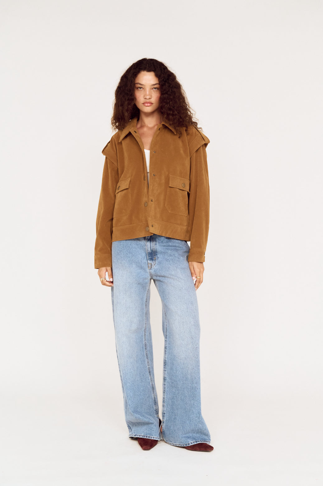 Pre Order MAY -Faye Faux Suede Jacket
