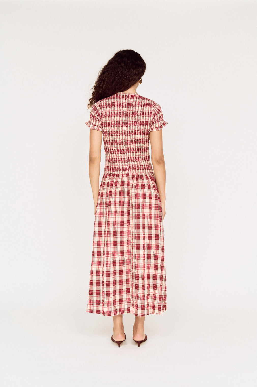 Pre Order APRIL - Anouk Shirred Midi Dress