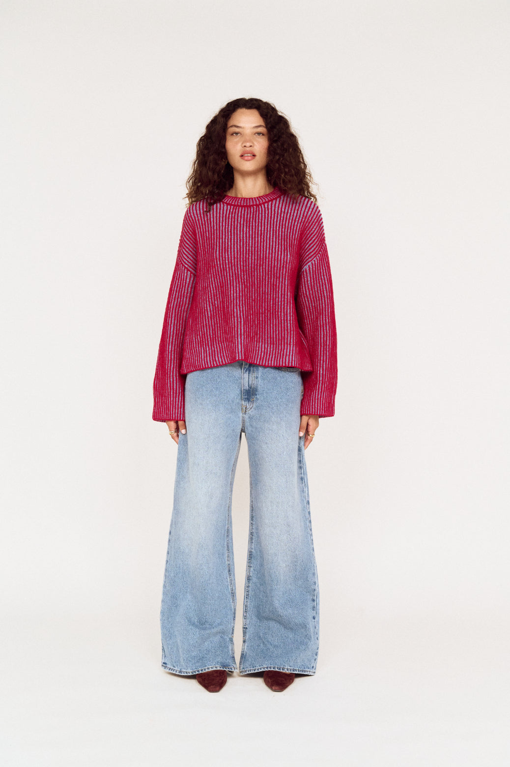 Pre Order APRIL - Cleo Contrast Rib Knit