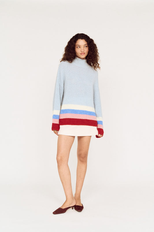 Pre Order APRIL - Oriana Stripe Hem Knit