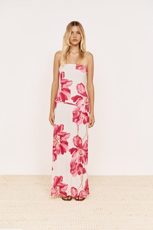 Pre order OCT - Chloe Strapless Dress - Floral