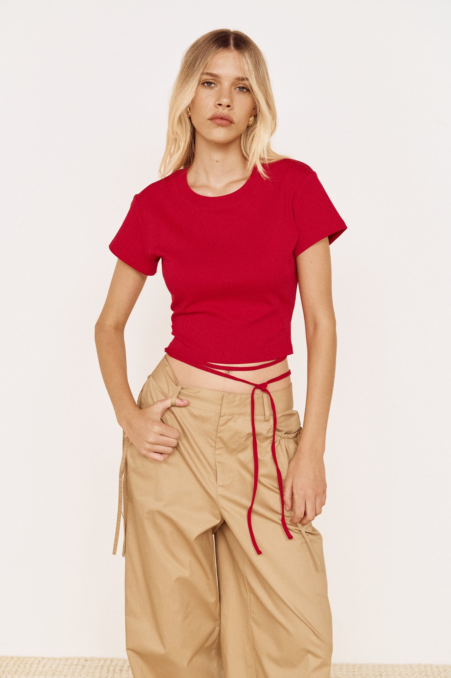 Pre order OCT - Delilah Mini Tee - Red
