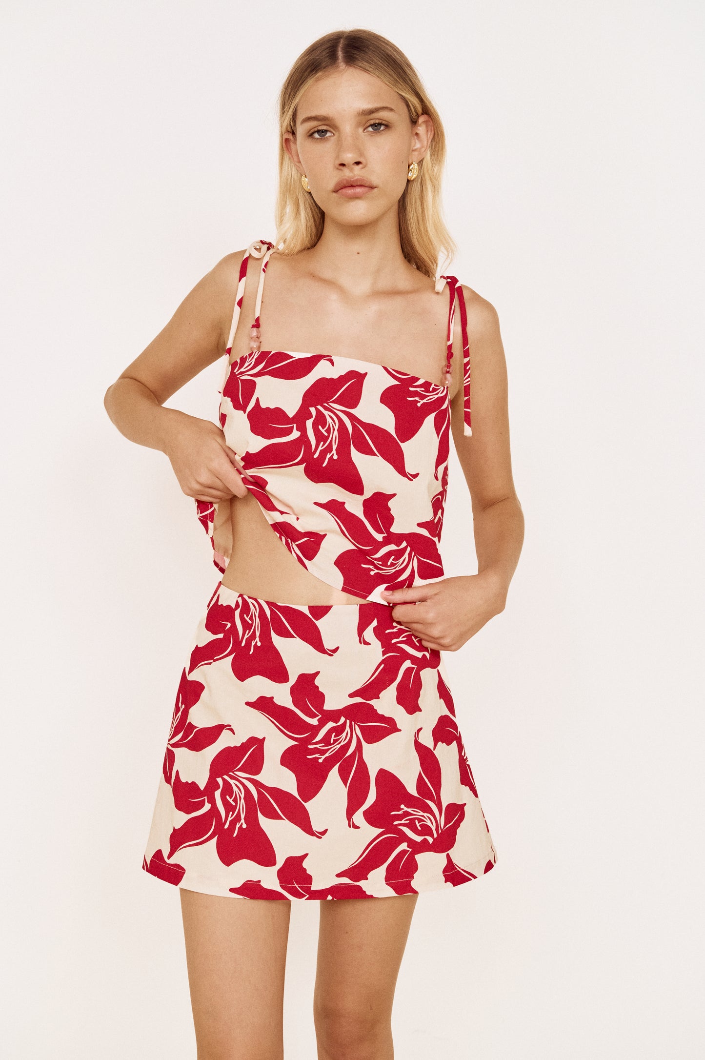 Pre order OCT - Ainsley Mini Skirt - Floral