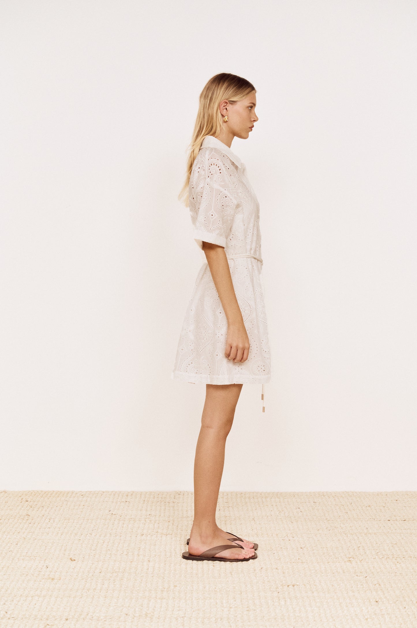 Pre order OCT - Rue Mini Shirtdress - White
