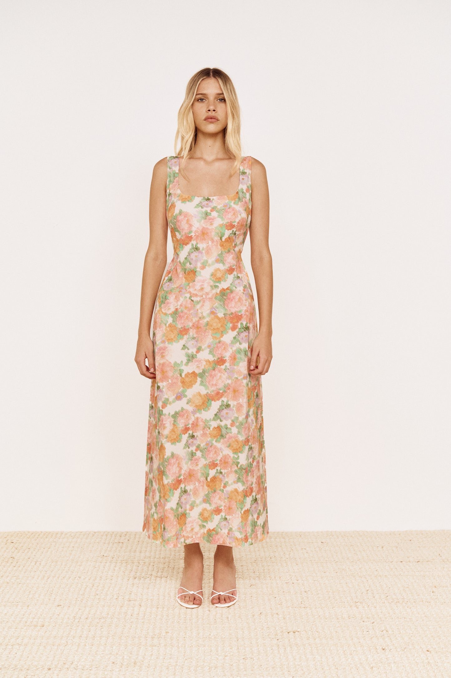 Pre order NOV - Jasmine Bias Midi Dress - Floral