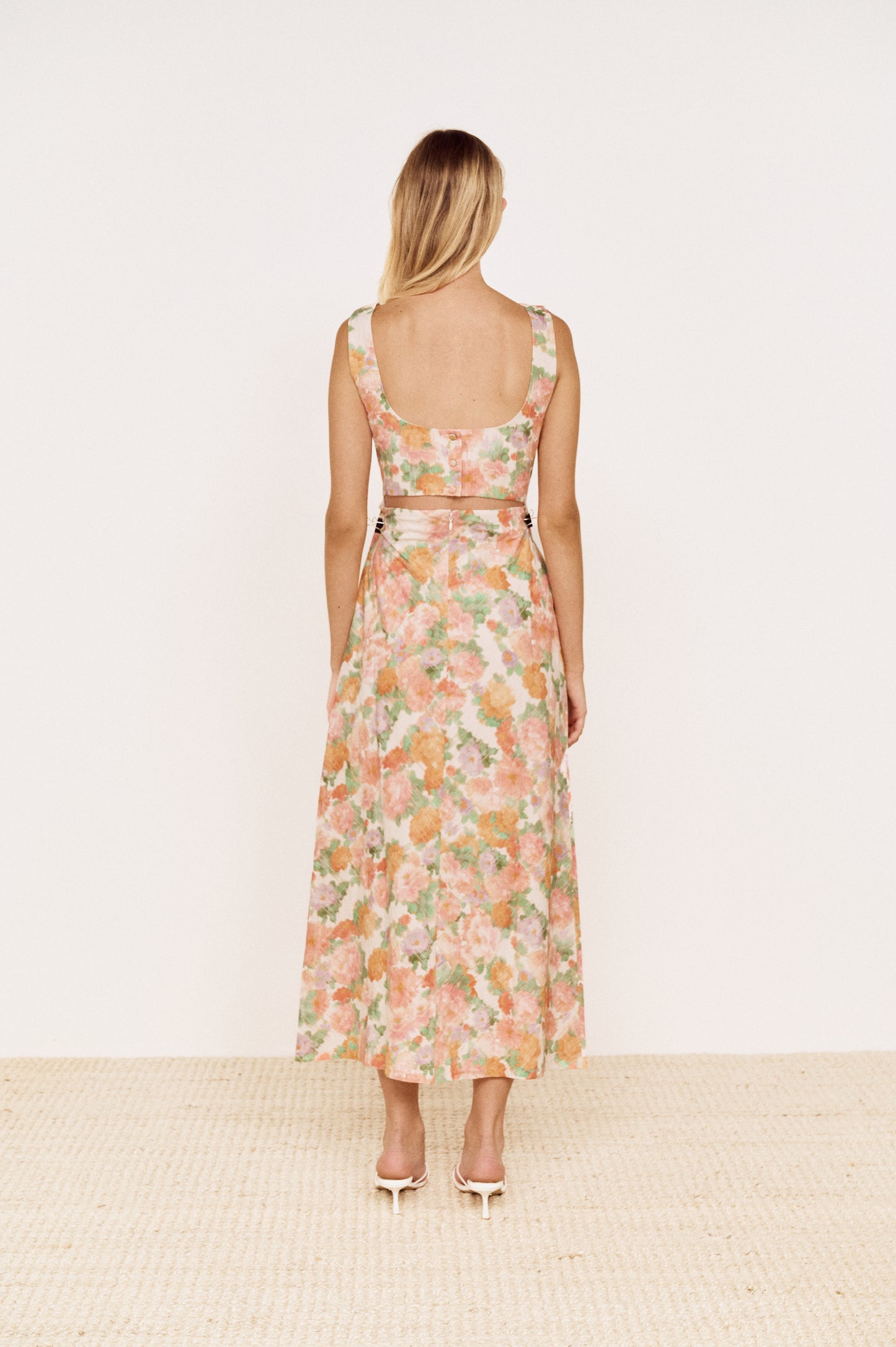 Pre order NOV - Jasmine Bias Midi Dress - Floral
