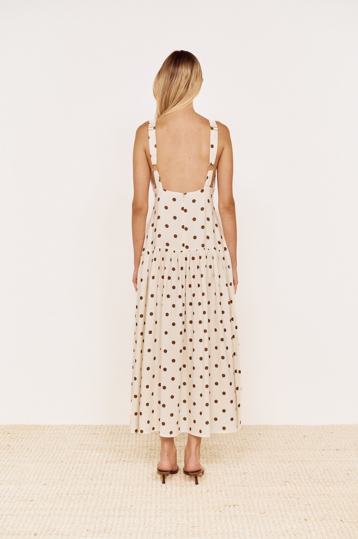 Pre order OCT - Arielle Midi Dress - Choc Spot