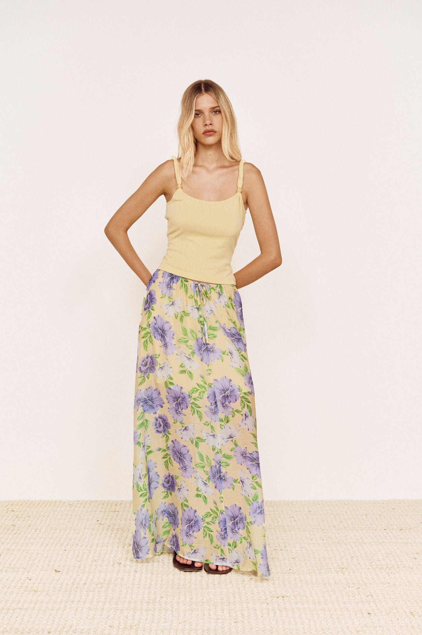 Pre order DEC - Sabine Maxi Skirt - Floral