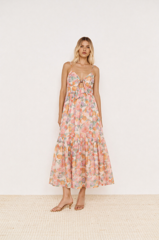 Pre order NOV - Jessie Midi Dress - Floral