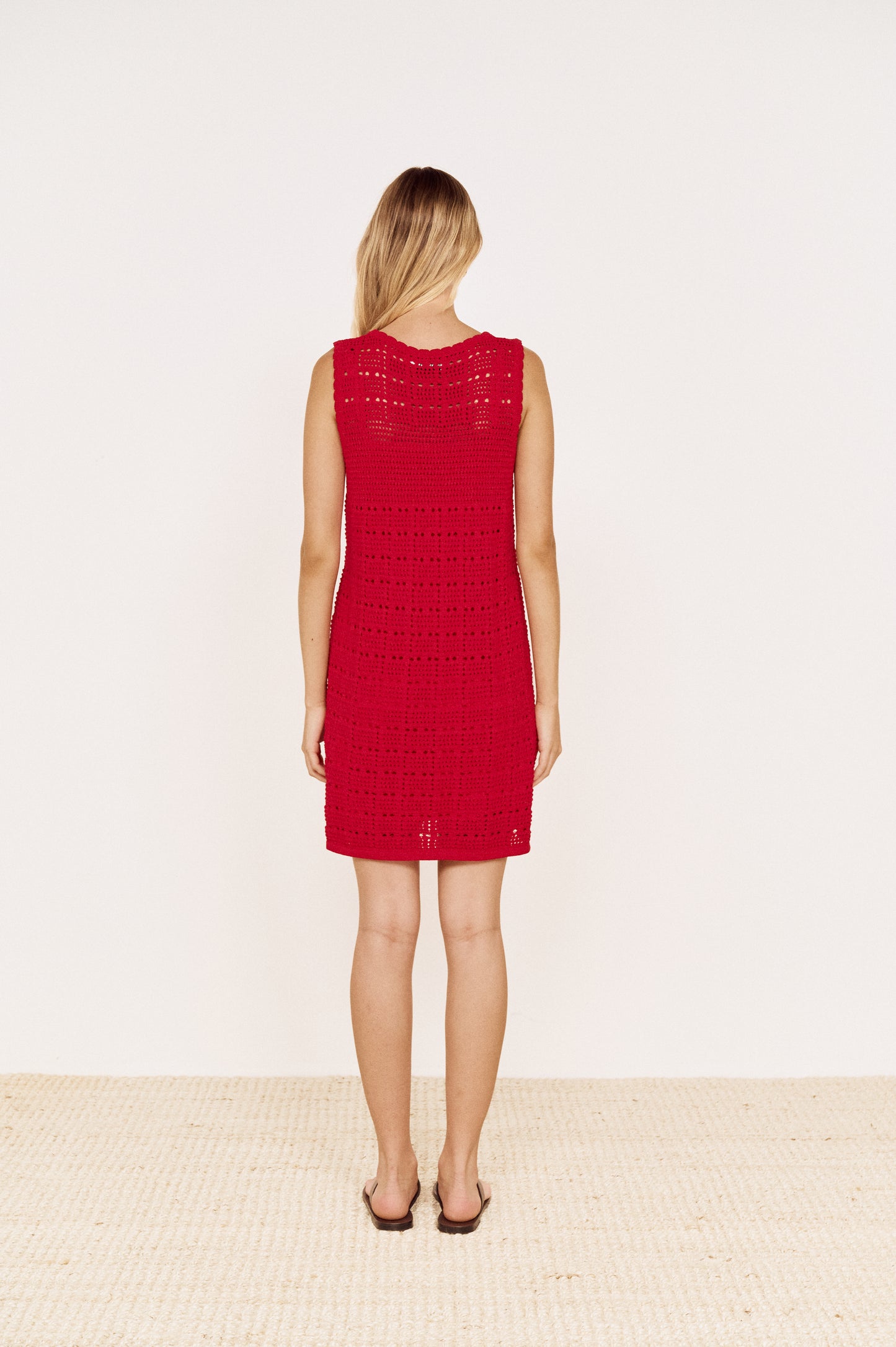 Pre order OCT - Anais Knit Mini Dress - Red