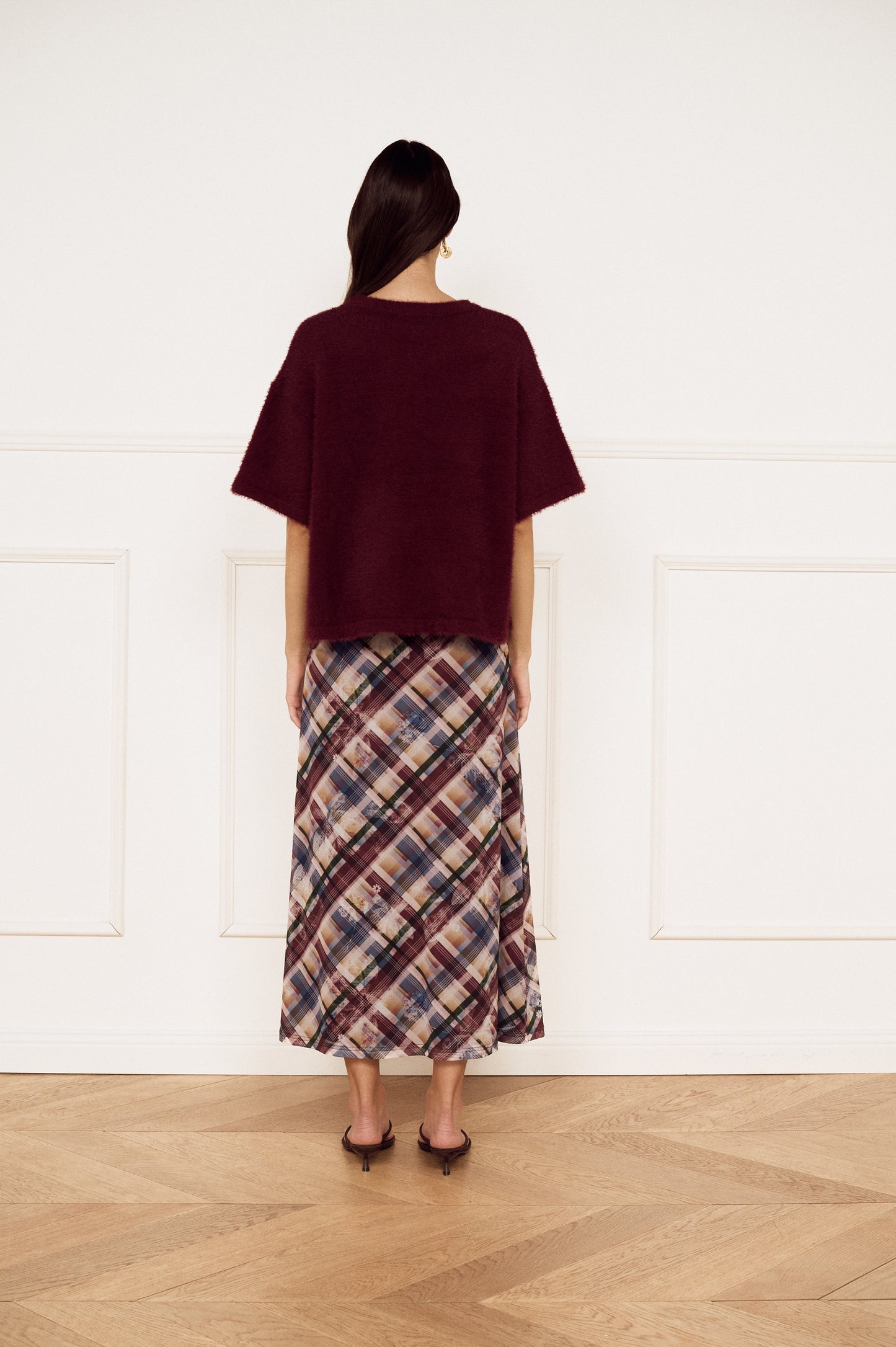 Pre Order FEB - Sabina Mesh Midi Skirt