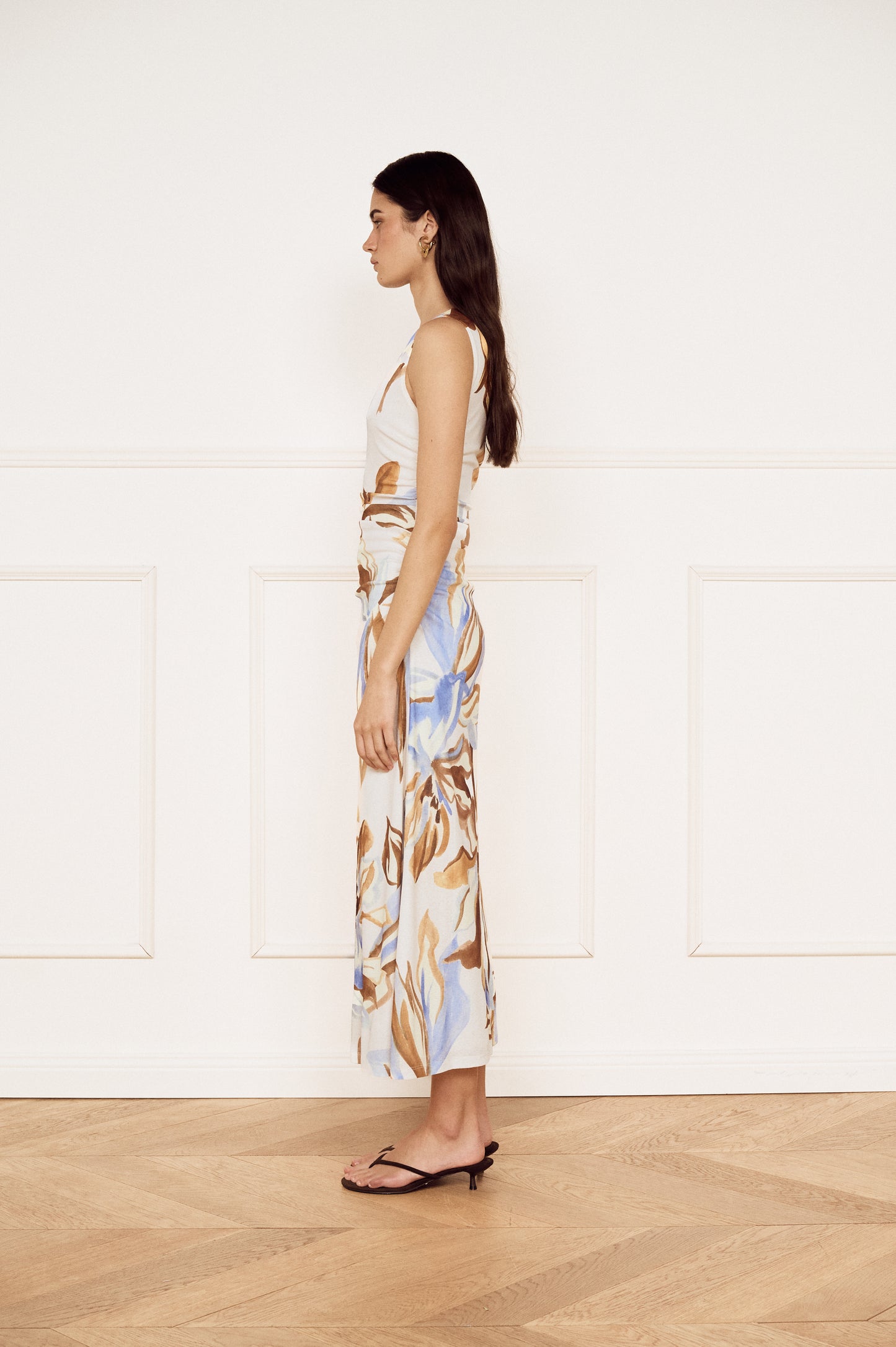 Pre Order JAN - Jardin Mesh Midi Dress