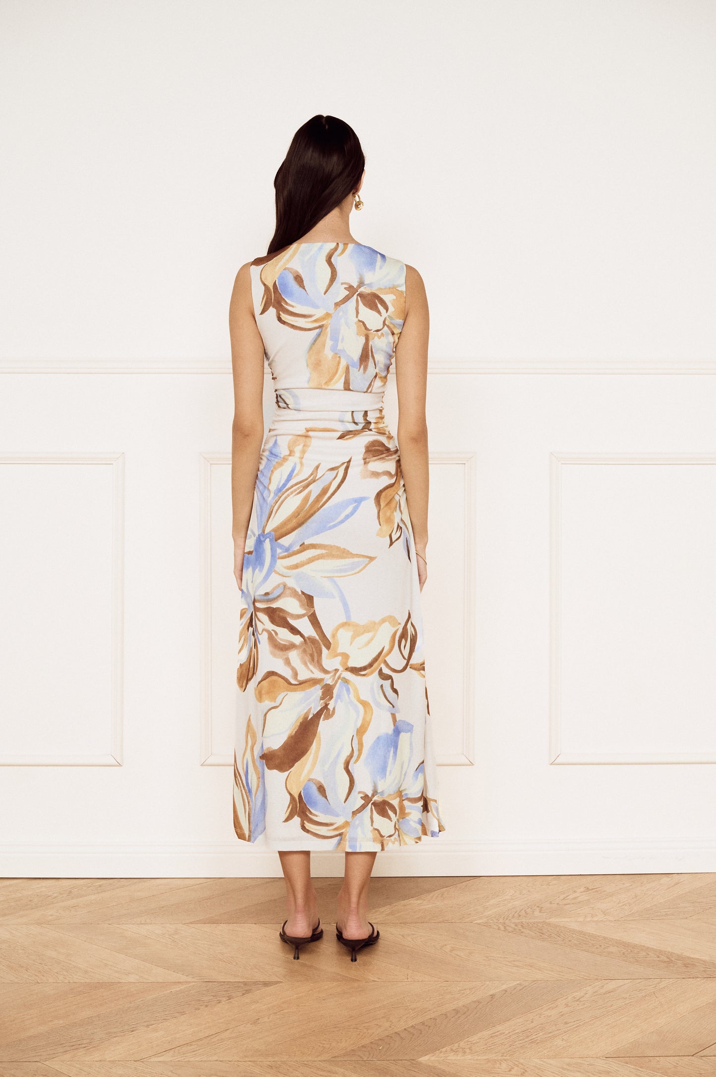 Pre Order JAN - Jardin Mesh Midi Dress