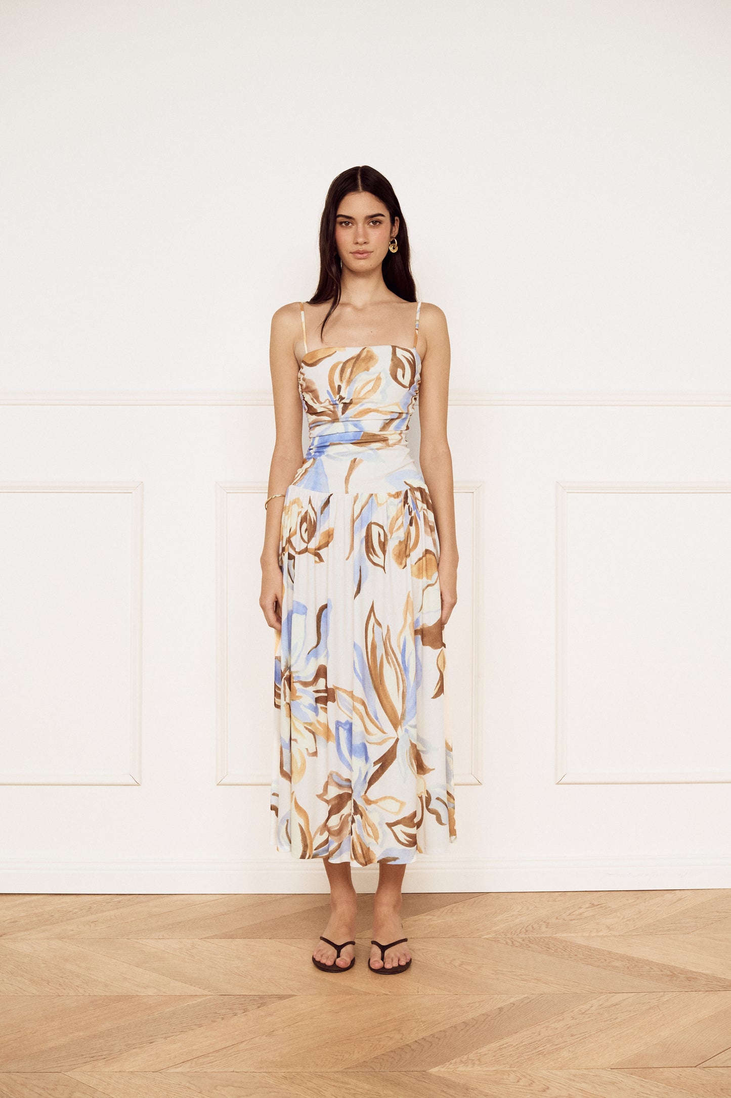 Pre Order JAN - Jardin Drop Waist Maxi Dress