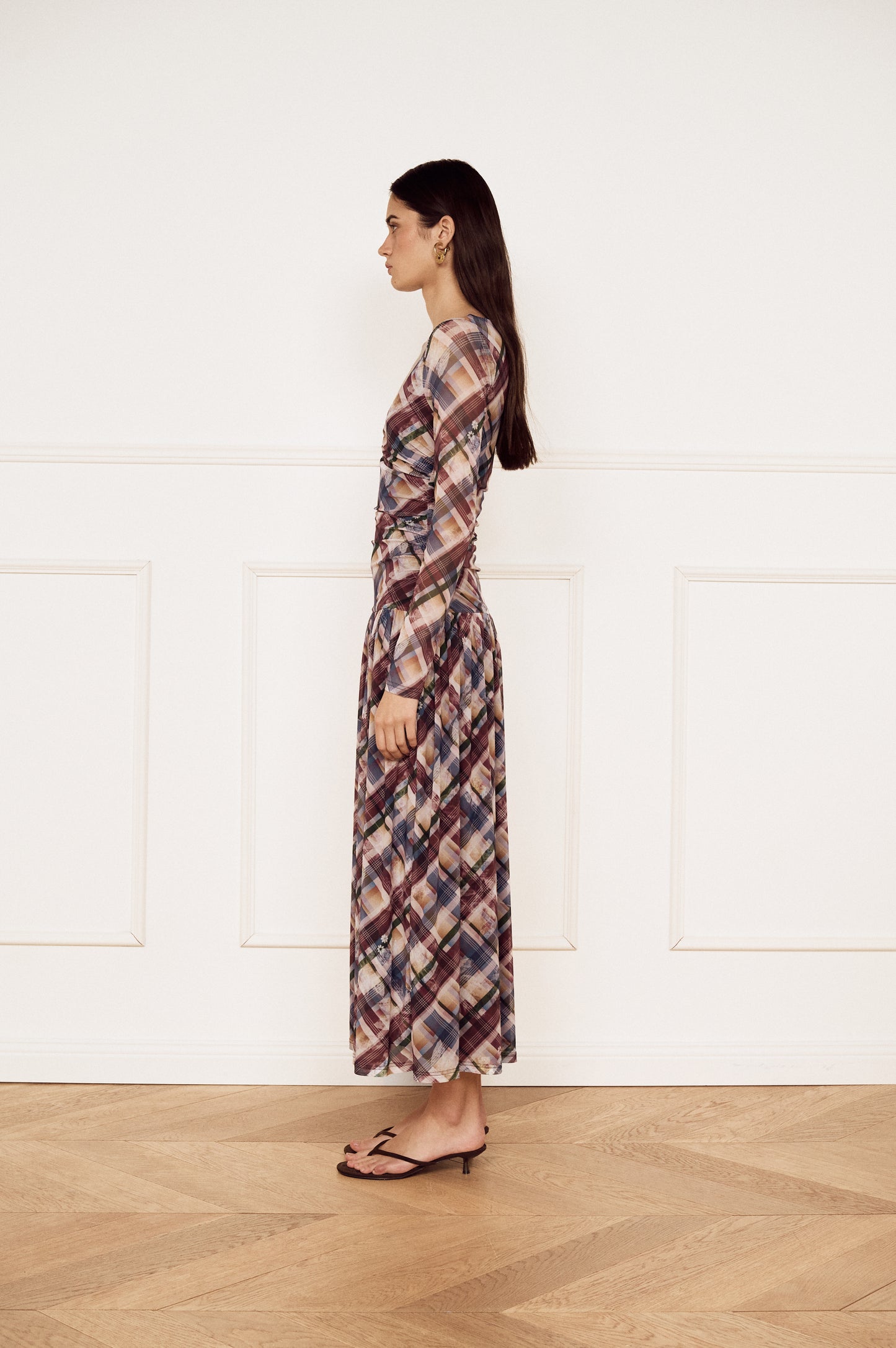 Pre Order FEB - Sabina Mesh Midi Dress