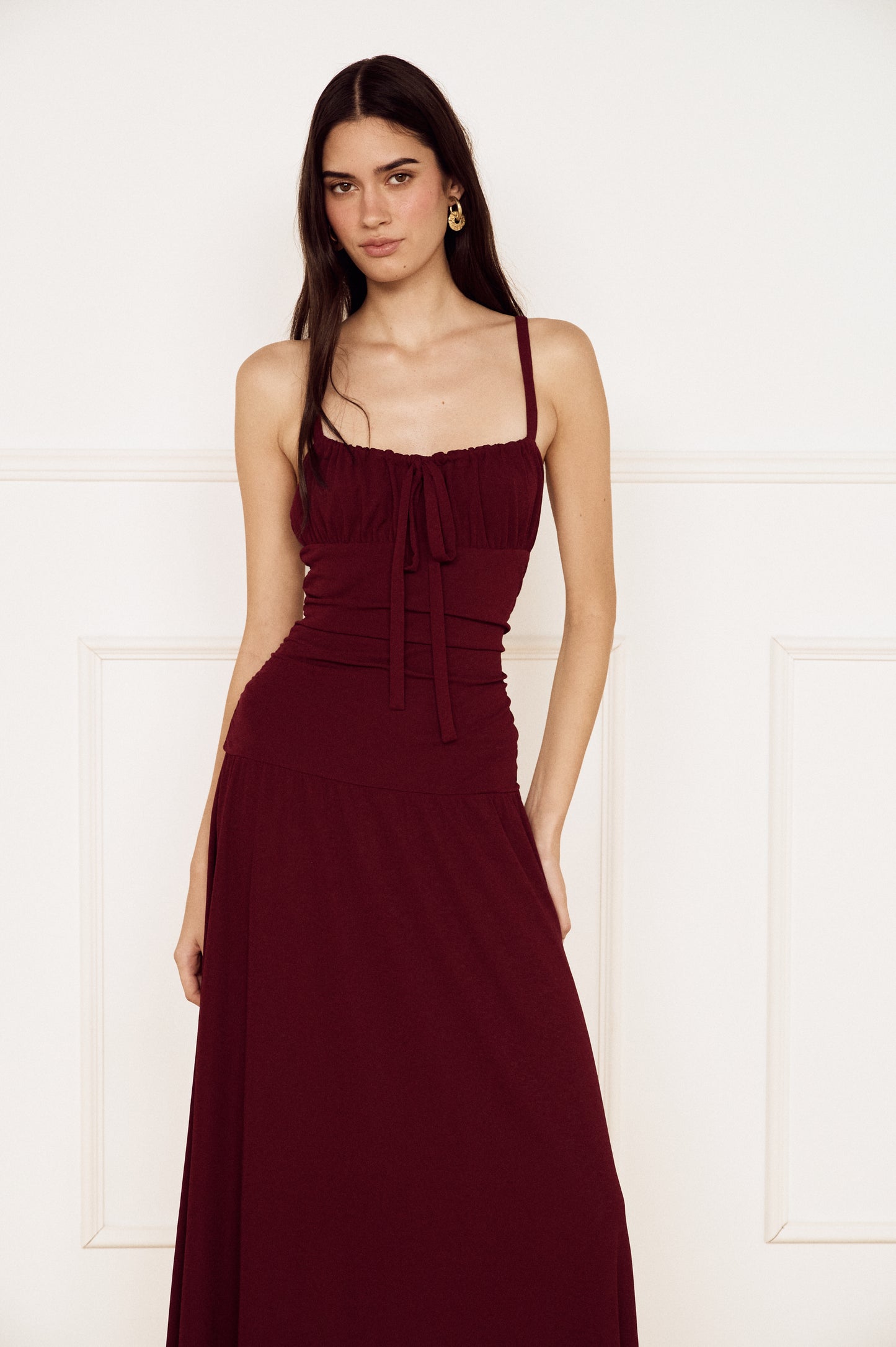 Pre Order FEB - Cherie Drop Waist Midi Dress