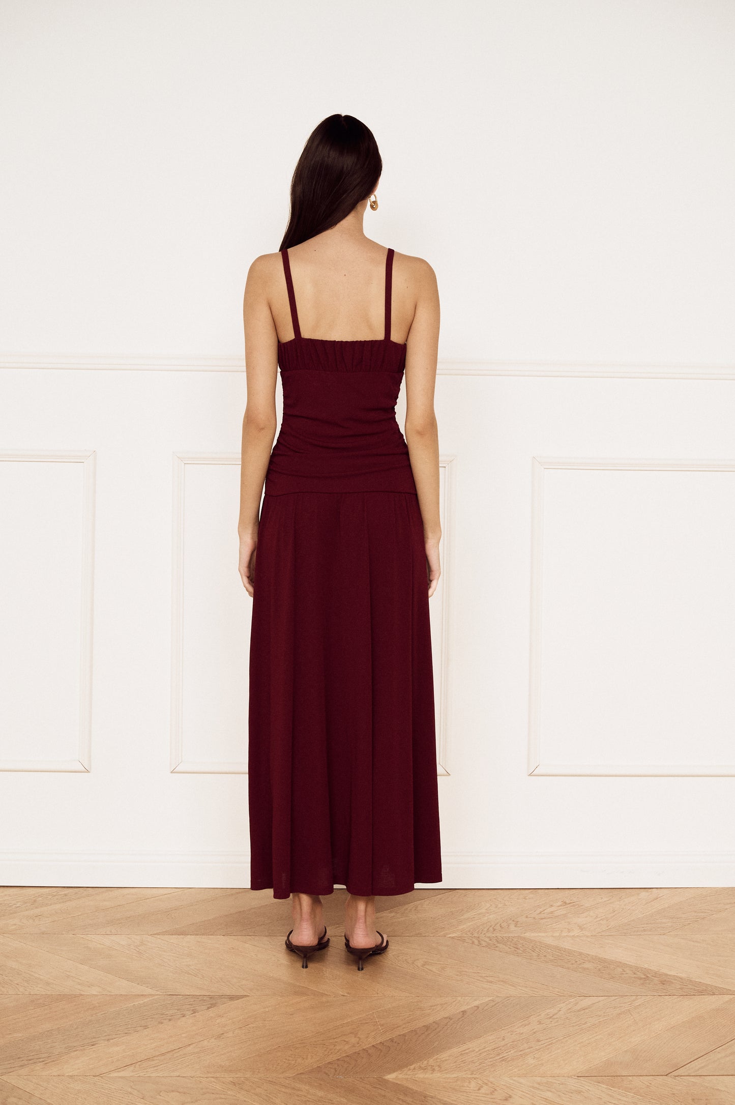 Pre Order FEB - Cherie Drop Waist Midi Dress