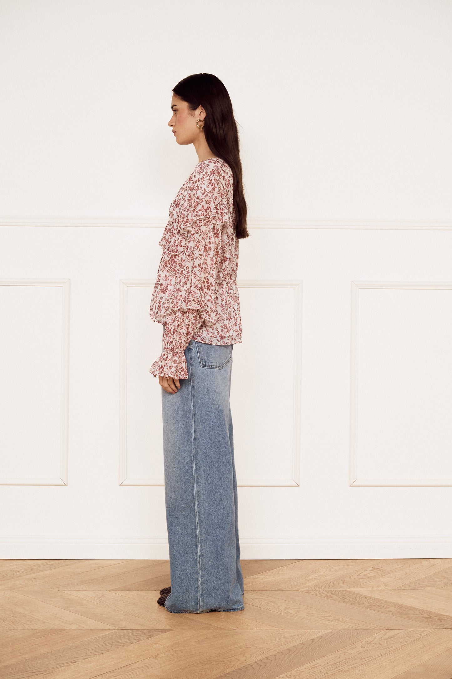 Pre Order MARCH - Fleur Ruffled Blouse