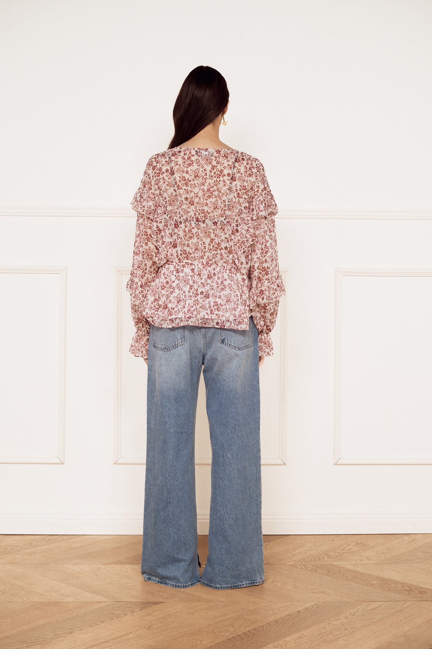 Pre Order MARCH - Fleur Ruffled Blouse