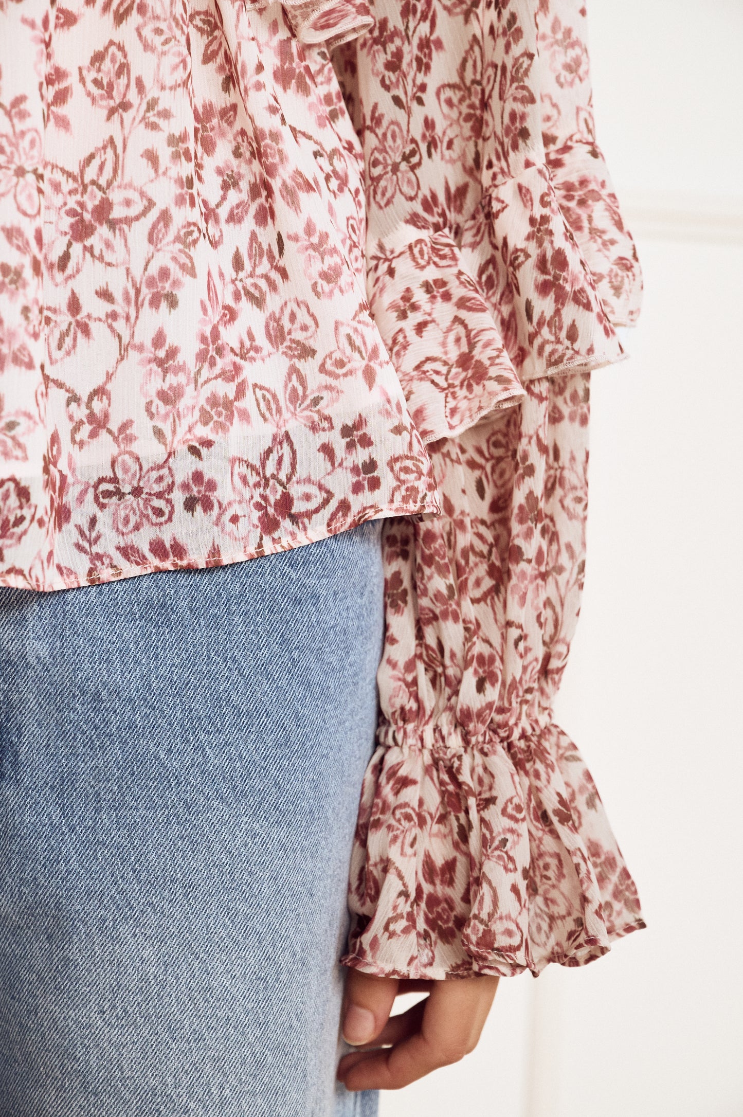 Pre Order MARCH - Fleur Ruffled Blouse