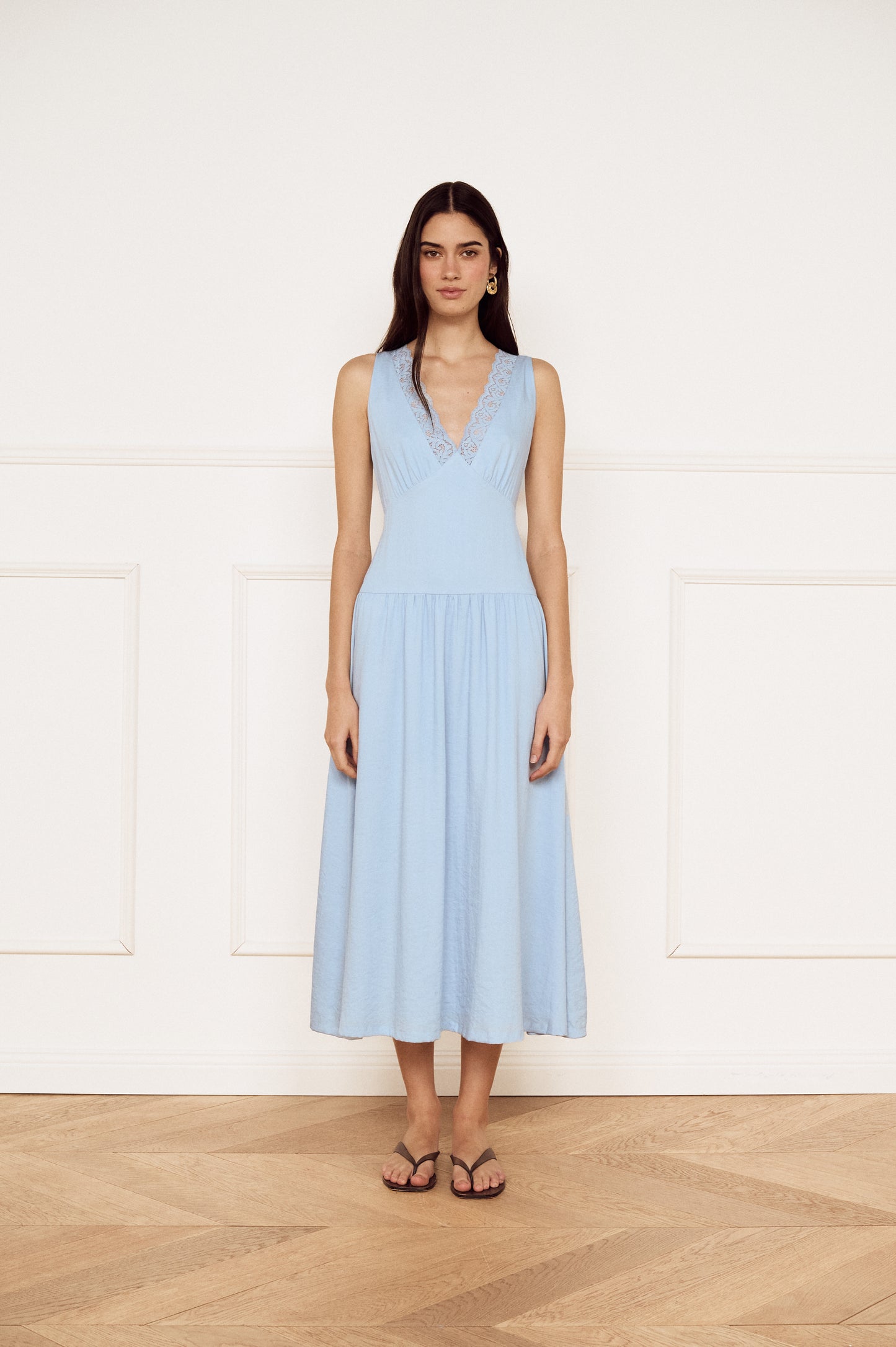 Pre Order FEB - Willow Drop Waist Midi Dress