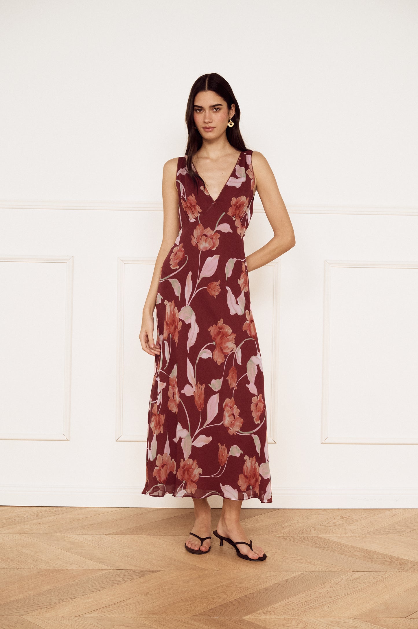 Pre Order MARCH - Eloise Bias Midi Dress