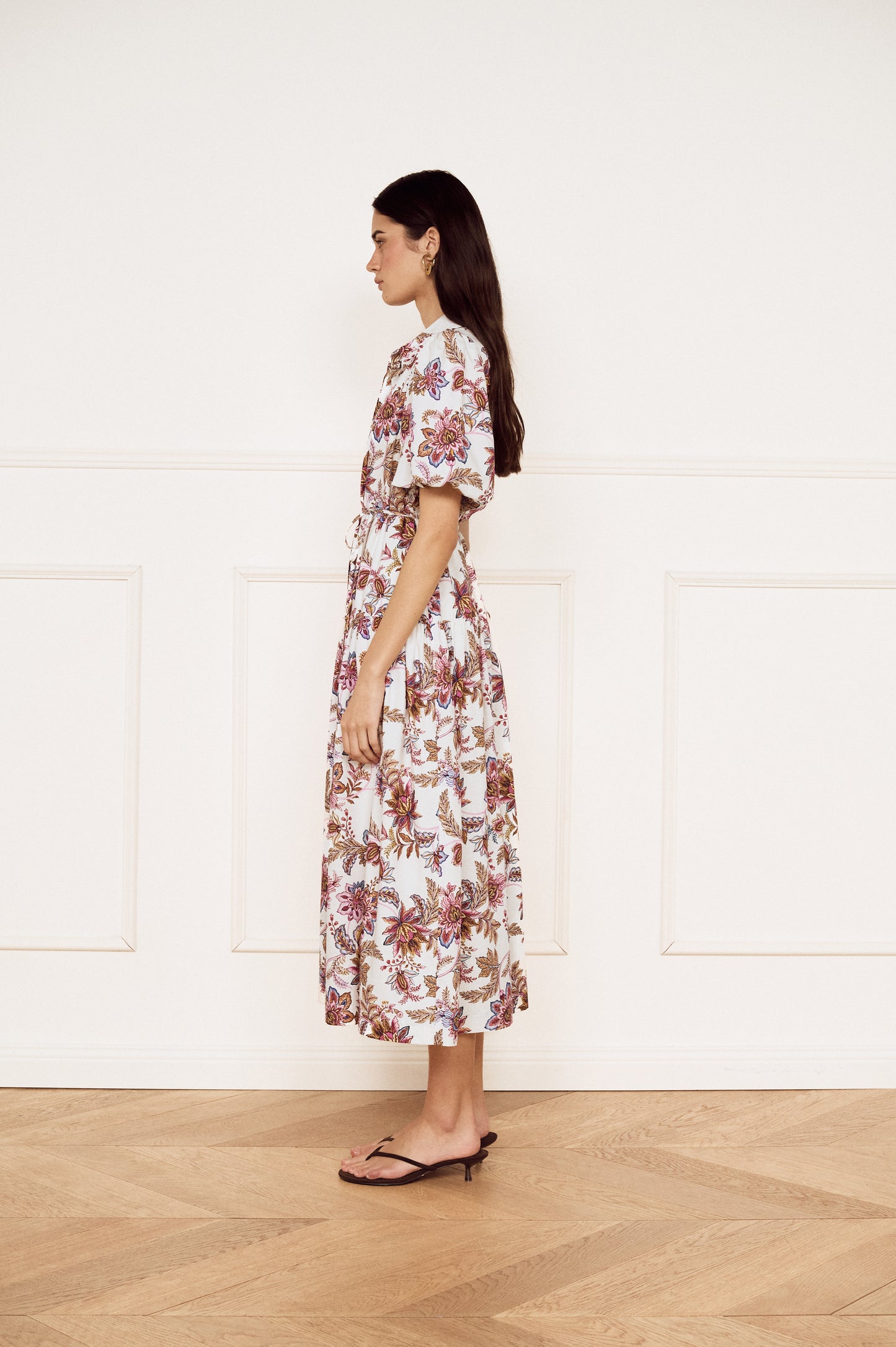 Pre Order FEB - Solene Puff Sleeve Midi Dress