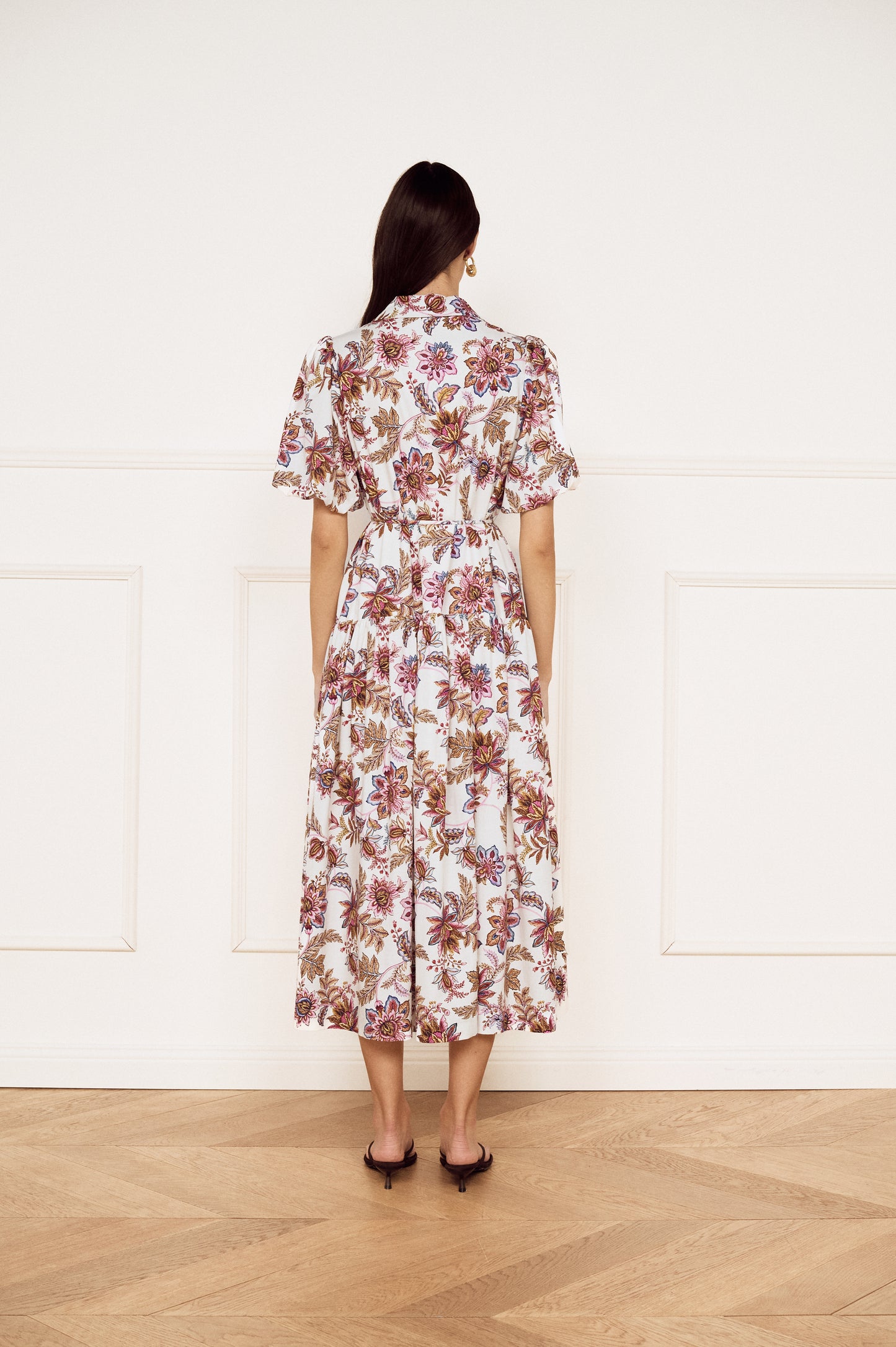 Pre Order FEB - Solene Puff Sleeve Midi Dress
