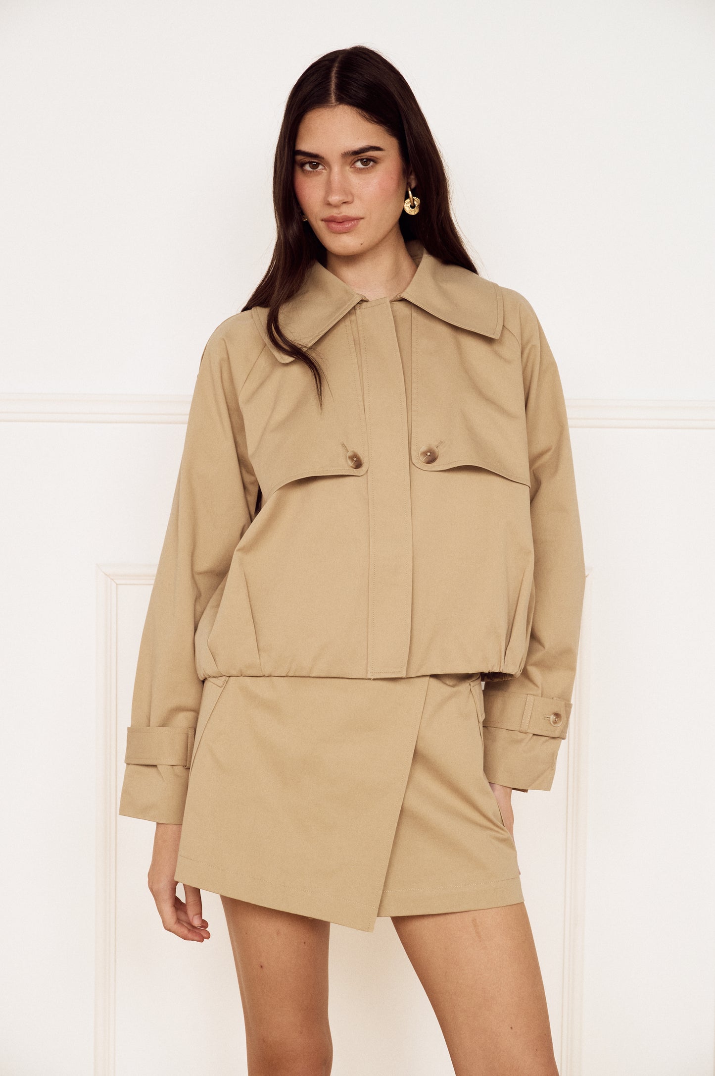 Pre Order MARCH - Anouk Crop Trench Jacket