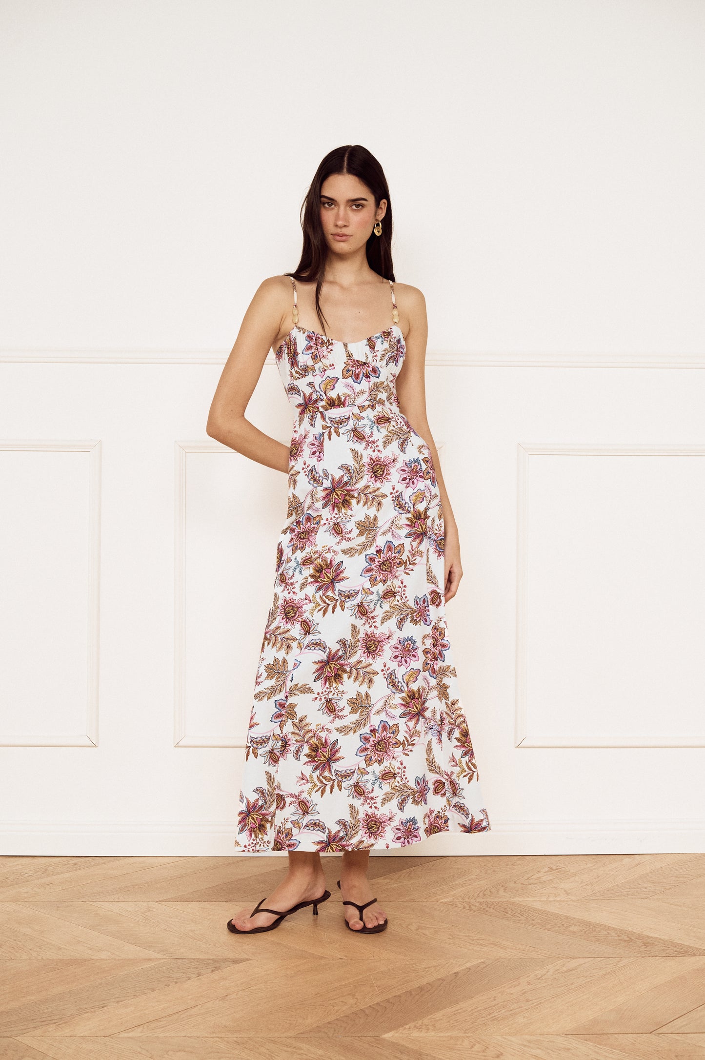 Pre Order FEB - Solene Strappy Midi Dress