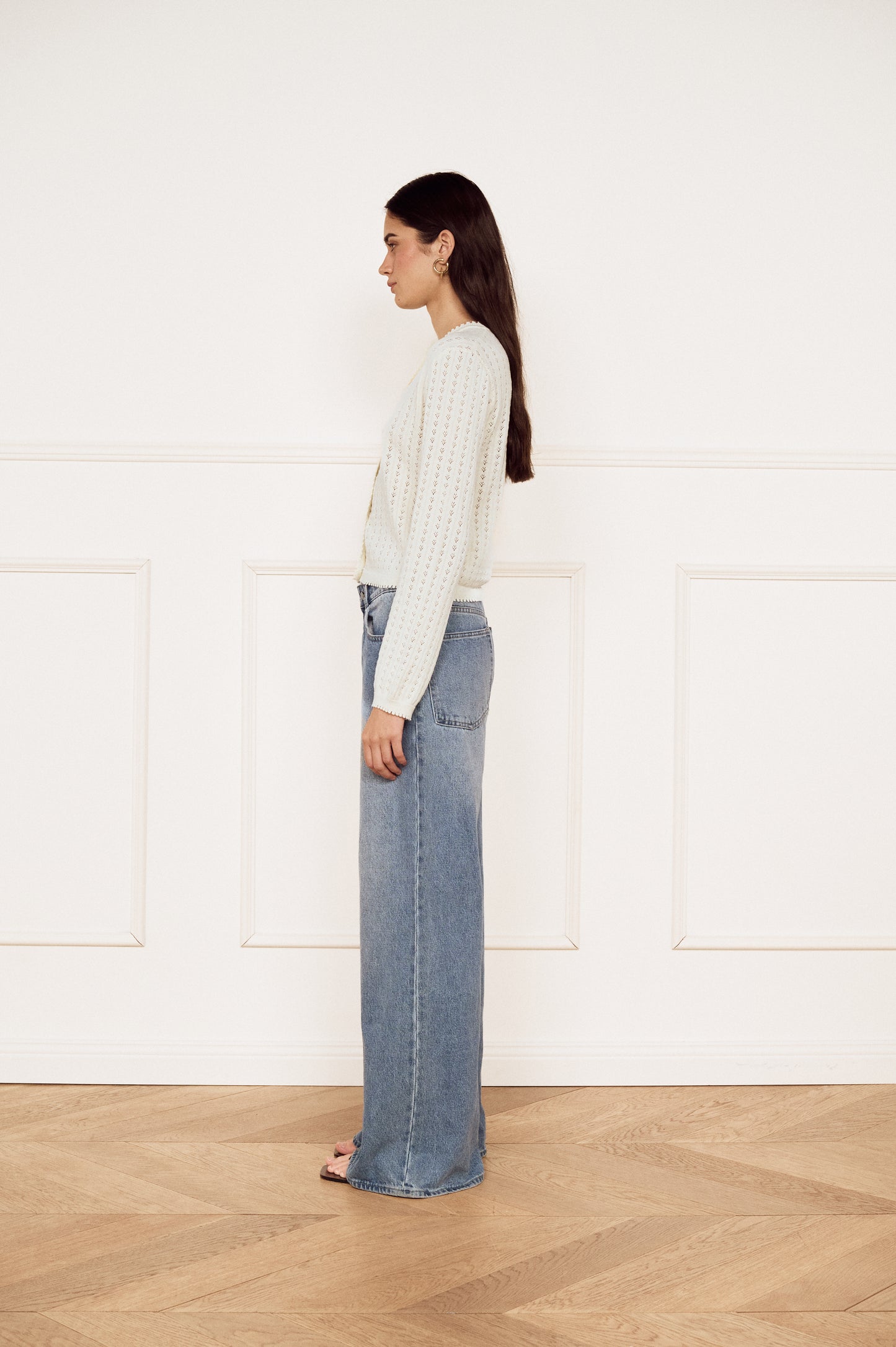 Pre Order FEB - Poeme Pointelle Cardigan