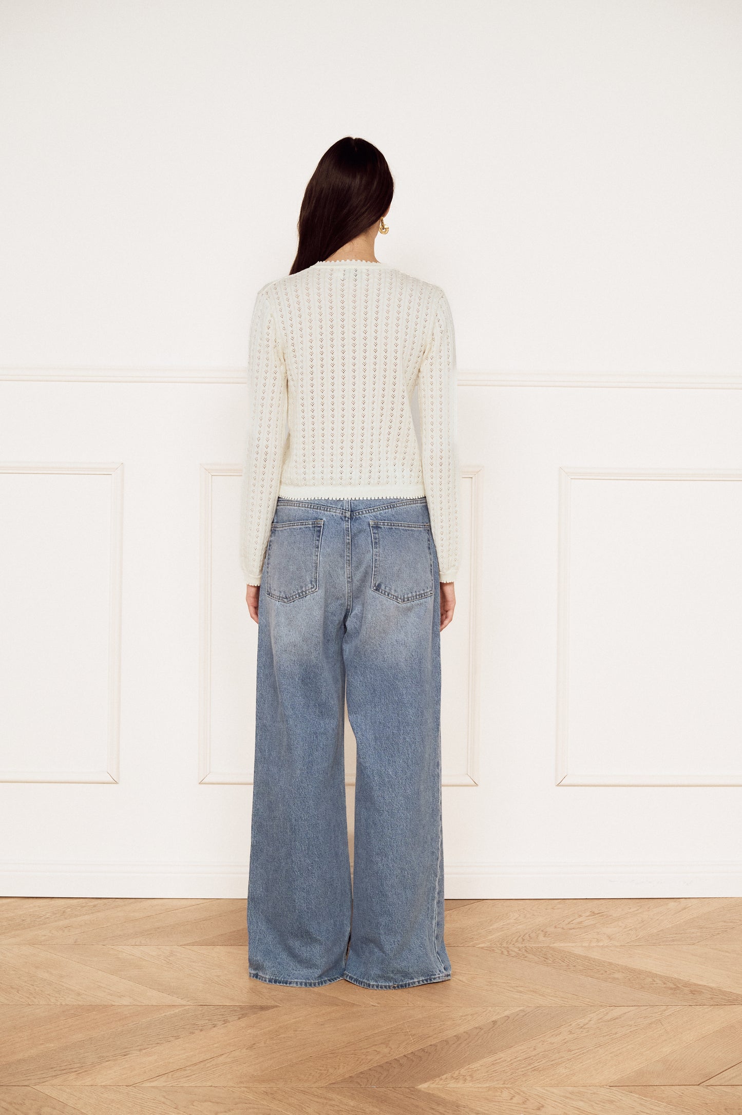Pre Order FEB - Poeme Pointelle Cardigan