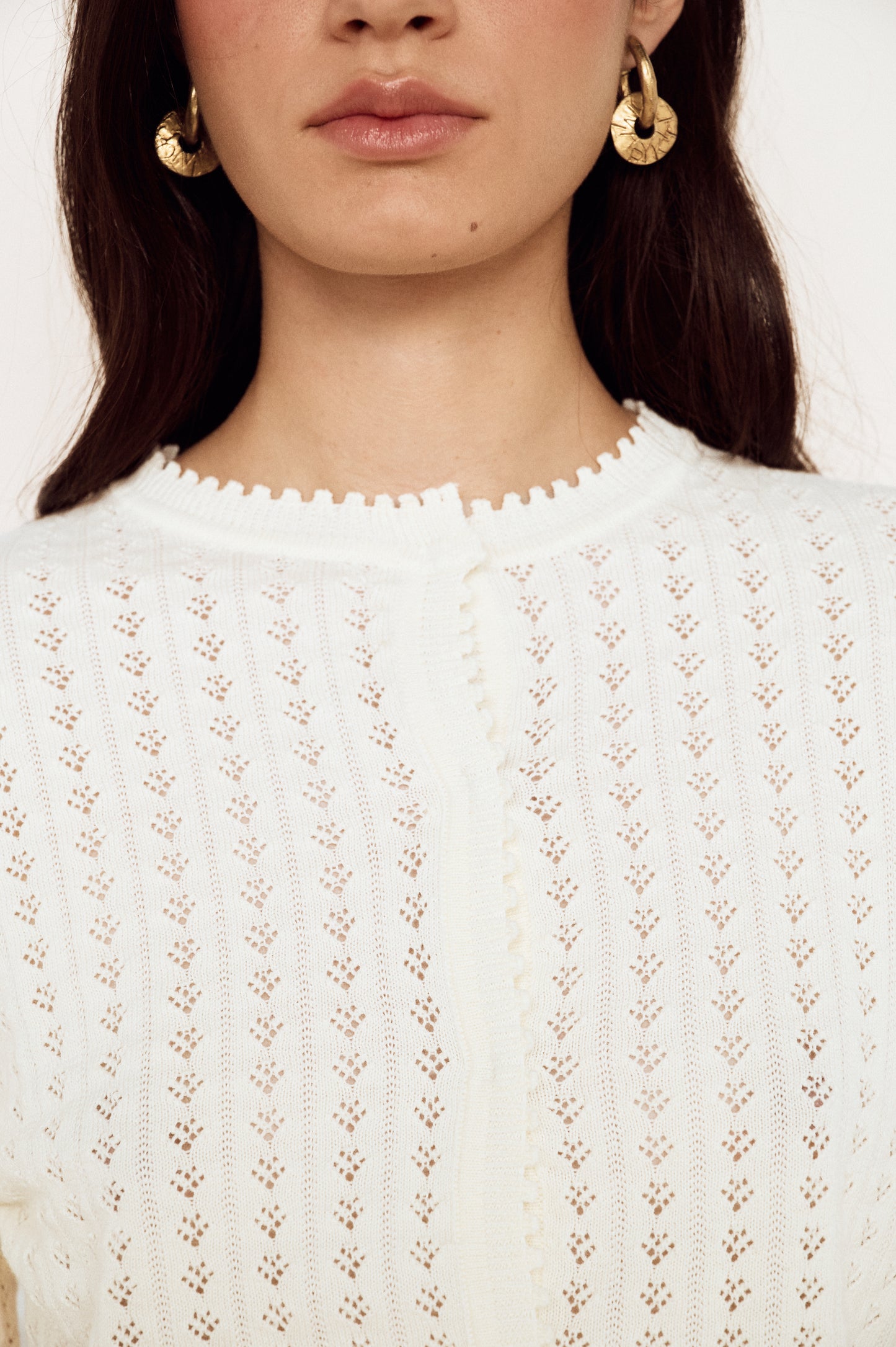 Pre Order FEB - Poeme Pointelle Cardigan