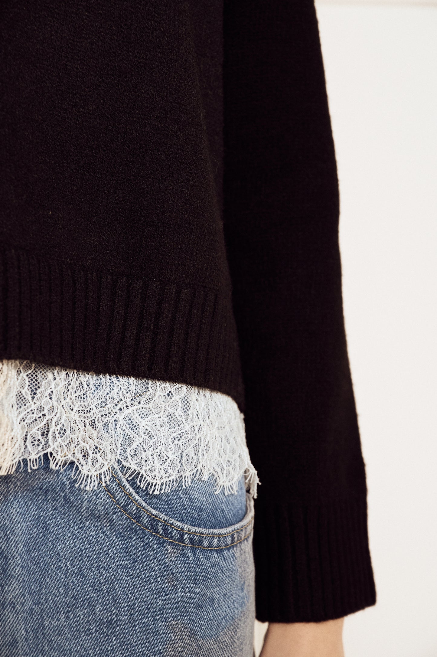 Pre Order MARCH - Frances Lace Trim Cardigan