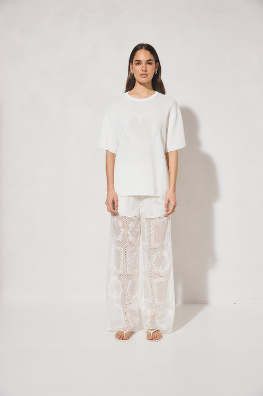 Pre Order JAN - Soma Knit Tee - White