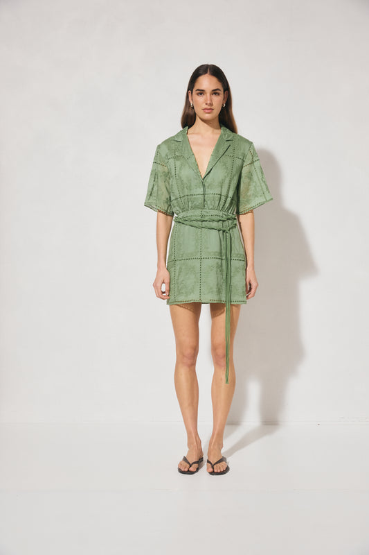 Pre Order JAN - Elowen Mini Dress - Green