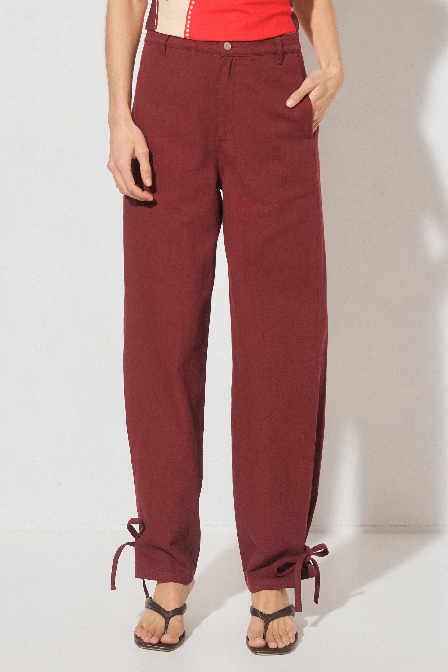 Pre Order MAR - Nova Pant - Burgundy