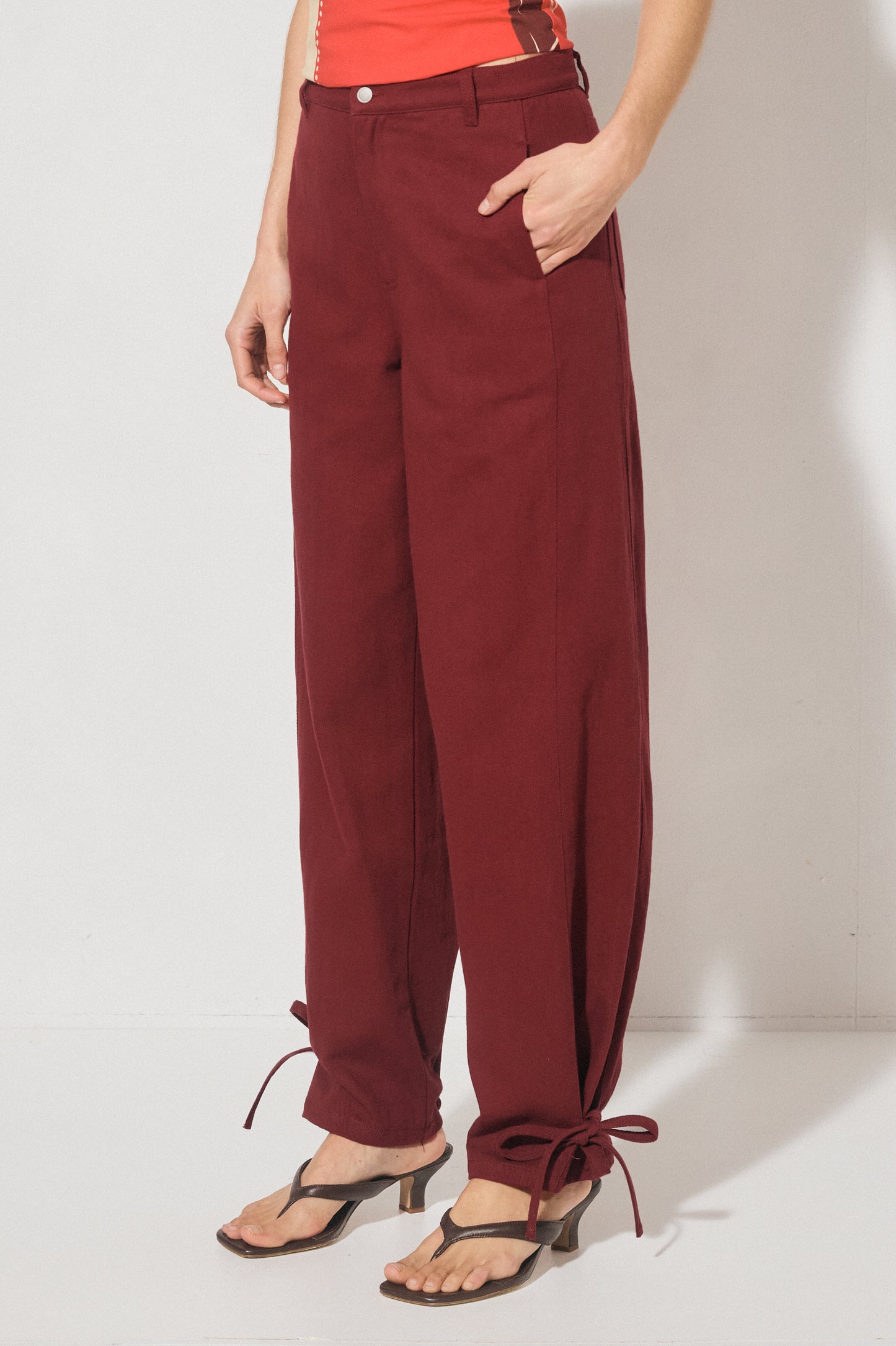 Pre Order MAR - Nova Pant - Burgundy