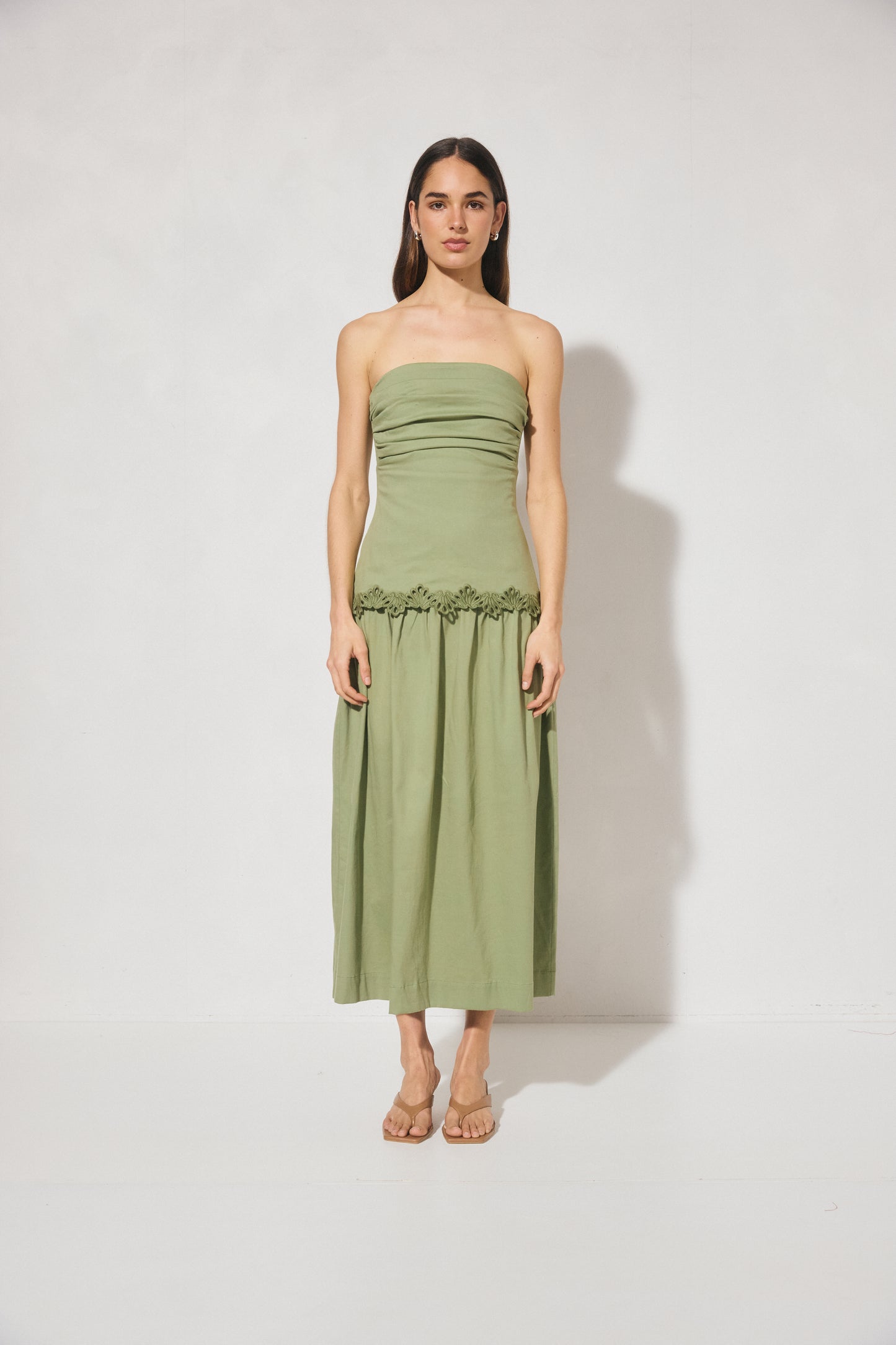 Pre Order JAN - Fran Dress - Fern Green